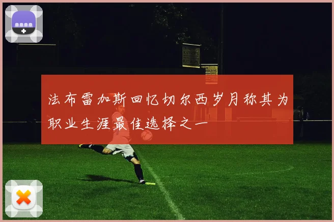 法布雷加斯回忆切尔西岁月称其为职业生涯最佳选择之一